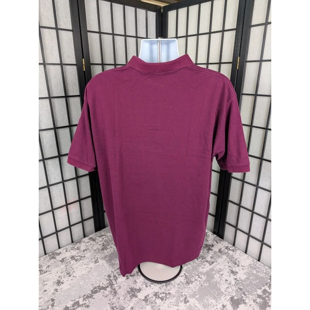 VTG Polo Ralph Lauren Marroon/Purple Short Sleeve Polo Shirt Men's Sz XL  EUC